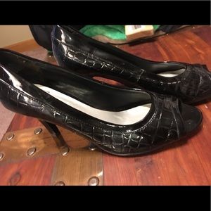 Women’s Black Heels Open Toe